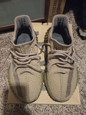 adidas Yeezy Boost 350 V2 Brown with Black Text Box